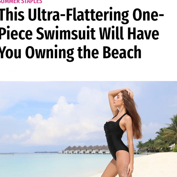 Smismivo Other - Smismivo Tummy Control Swimwear Halter One Piece Slimming Vintage Retro Swimsuit